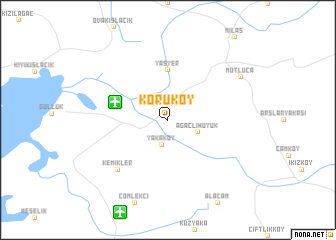 map of Koruköy