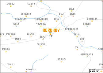 map of Koruköy