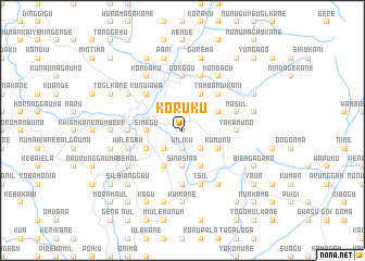 map of Koruku