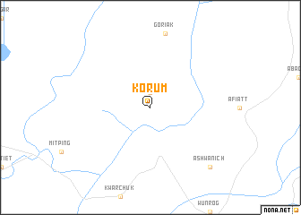 map of Korum