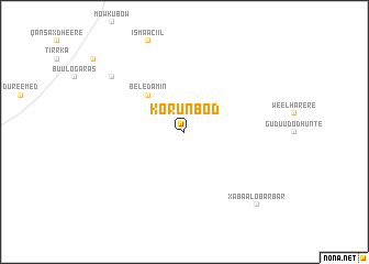 map of Korunbod