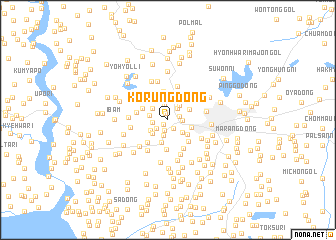 map of Korŭng-dong