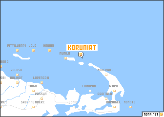 map of Koruniat