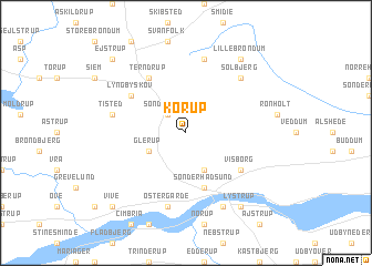 map of Korup