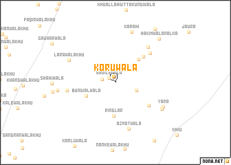 map of Koruwāla