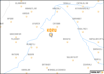 map of Koru