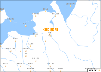 map of Korvasi