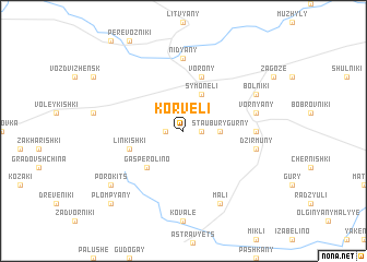 map of Korveli