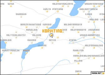 map of Korvitino