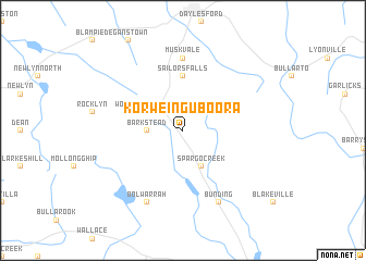 map of Korweinguboora