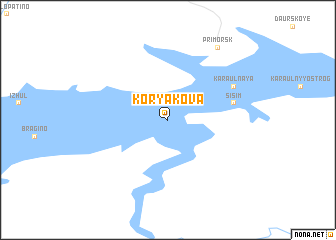 map of Koryakova