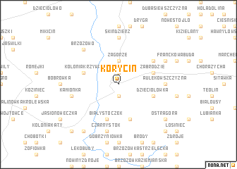 map of Korycin