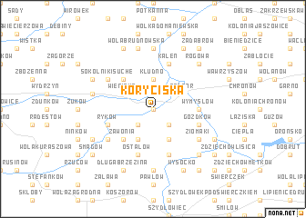 map of Koryciska