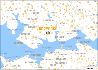 map of Koryŏng-ni