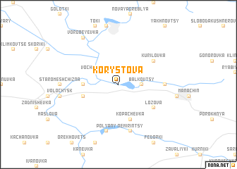 map of Korystova