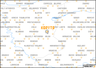 map of Koryta