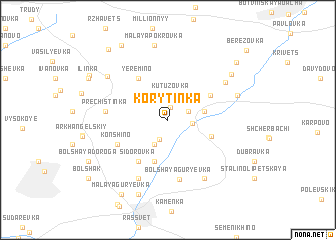 map of Korytinka