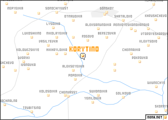 map of Korytino