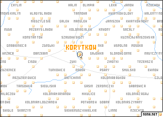 map of Korytków