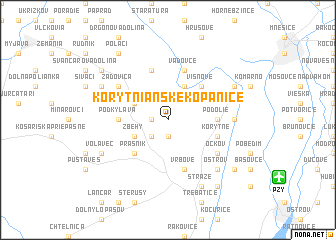 map of Korytnianske-Kopanice