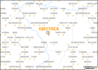 map of Korytnica