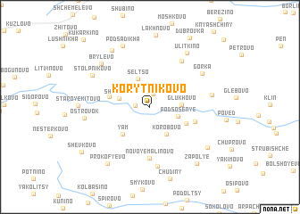 map of Korytnikovo