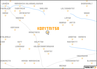 map of Korytnitsa