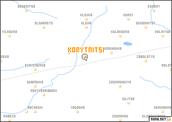 map of Korytnitsi