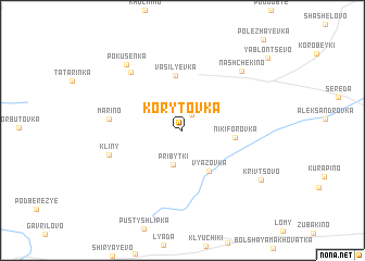 map of Korytovka