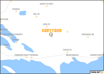 map of Korytovo