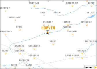 map of Koryto