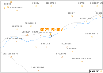 map of Koryushiny