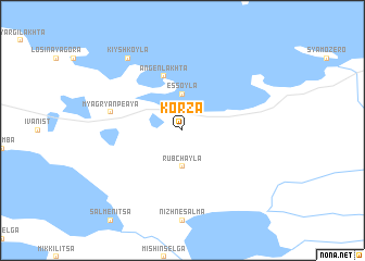 map of Korza