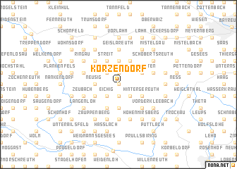 map of Körzendorf