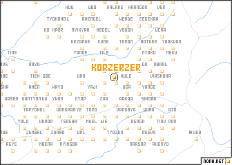 map of Korzerzer