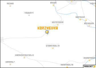 map of Korzhëvka