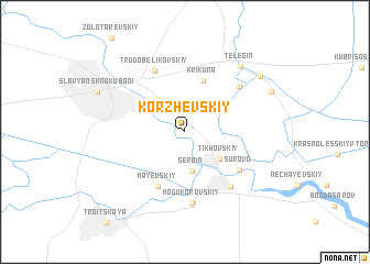 map of Korzhevskiy