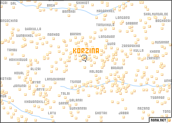 map of Korzīna