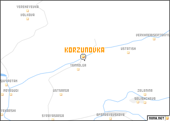 map of Korzunovka