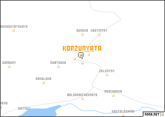 map of Korzunyata