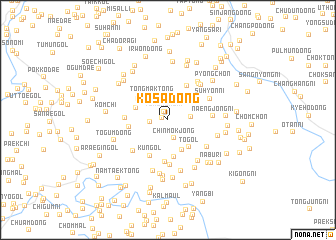 map of Kosa-dong