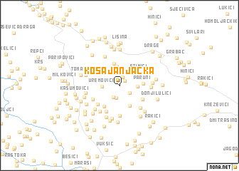 map of Kosa Janjačka