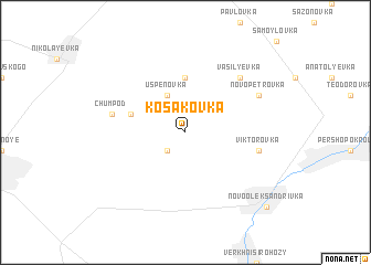 map of Kosakovka