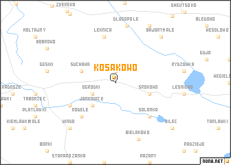 map of Kosakowo