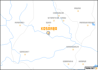 map of Kosamba