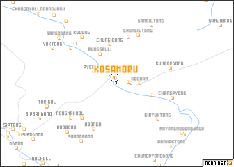 map of Kŏsamoru