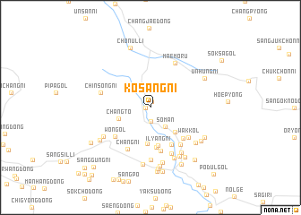 map of Kŏsang-ni