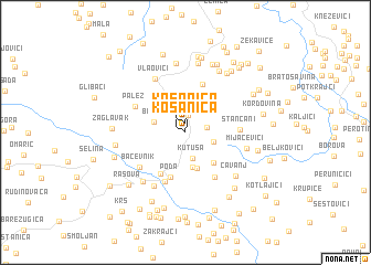 map of Kosanica
