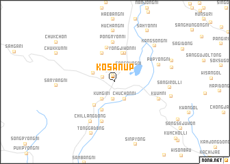 map of Kosan-ŭp