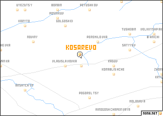 map of Kosarëvo